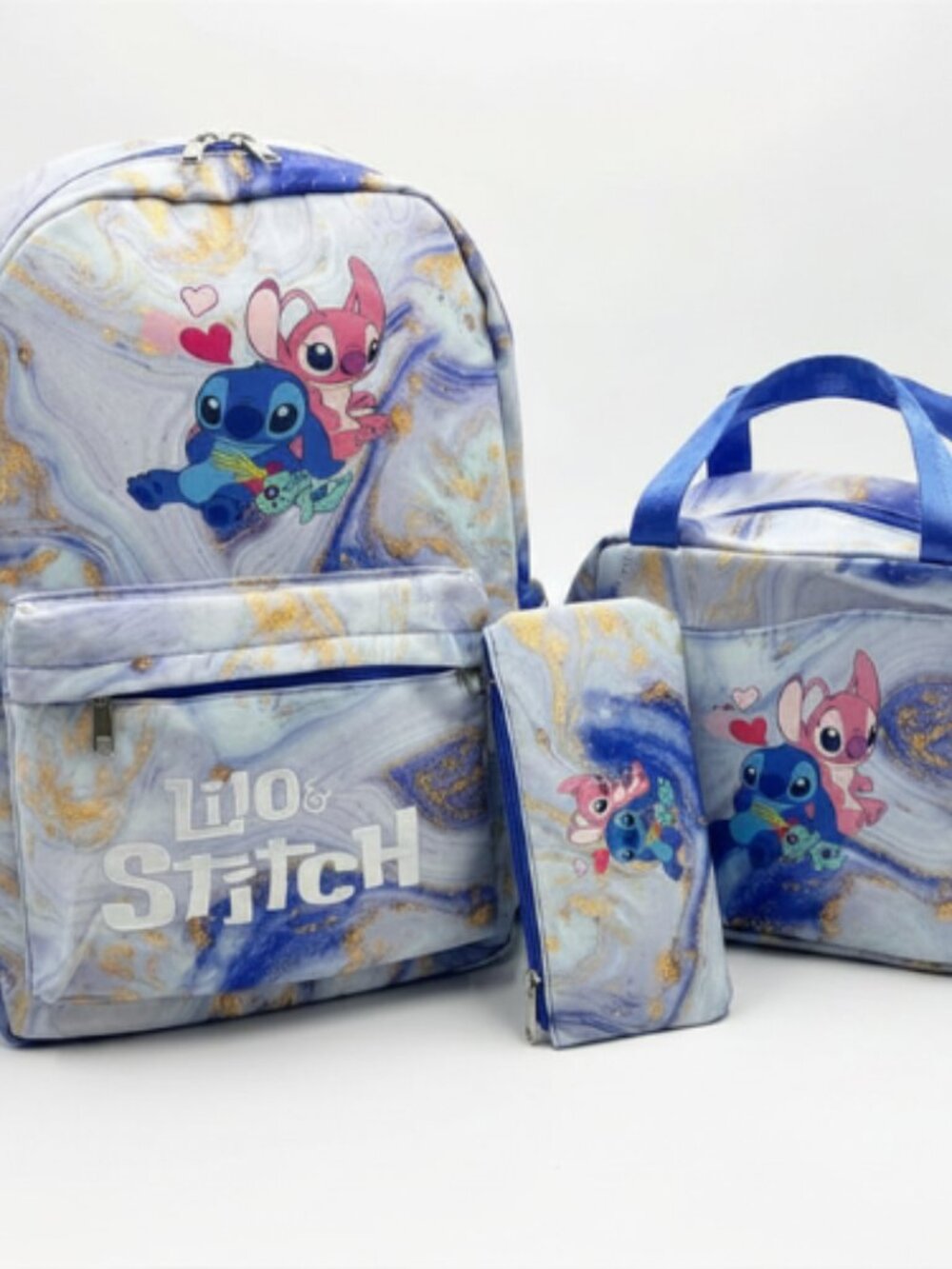 Disney‎ Lilo & Stitch Kids 17" Laptop Backpack + Lunch Bag (2-Piece Set) – NWT